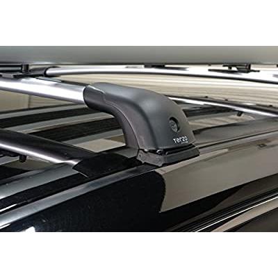 Terzo テルッツォ (by PIAA) ルーフキャリア ベースキャリア フット 4個入 ボルトオンタイプ ブラック エアロバー用 ロック付 EF1 