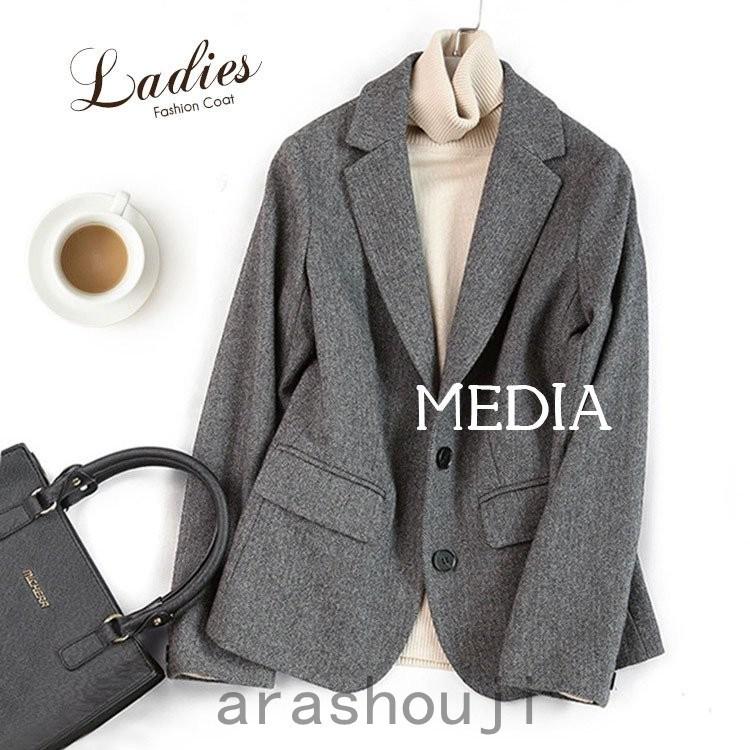 本店は 襟あり きれいめ 長袖 チェスターコート アウター レディース テーラードジャケット 厚手 40代 30代 代 ゆったり 冬 秋 春 テーラード ブレザー カラー グレー Populationmalawi Org