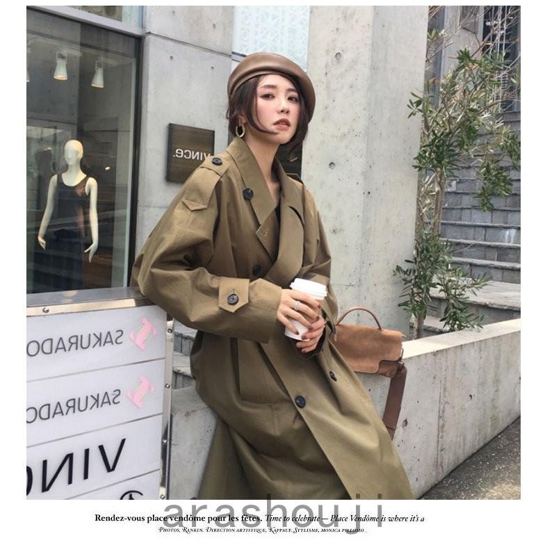 トレンチコート レディース 秋アウター ロング スプリングコート きれいめ 50代 40代 30代 春 薄手 上品 通勤 無地 最適な材料
