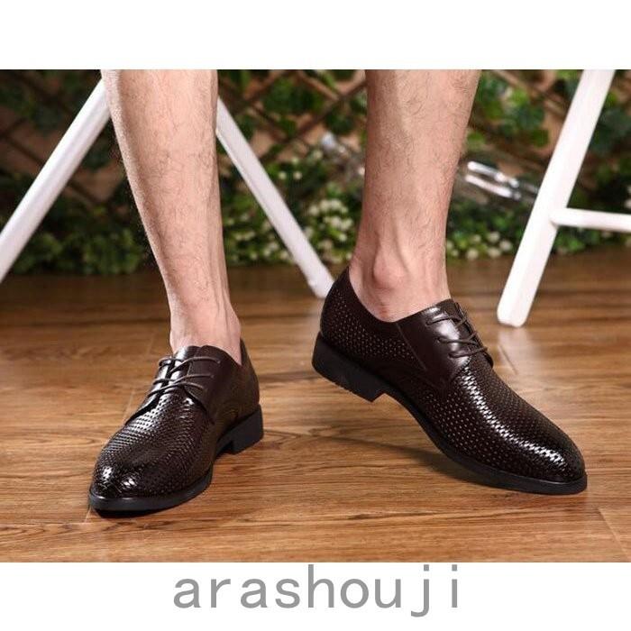 ビジネスシューズ 本革 メッシュ 通気性 メンズ 蒸れない 革靴 大きいサイズ フォーマル 履きやすい スーツ 営業 紳士靴 おしゃれ かっこいい Ara314 2790 嵐商会 通販 Yahoo ショッピング