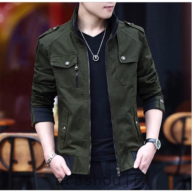 ミリタリージャケット メンズ ブルゾン 長袖 ジャケット カジュアル メンズ ジャケット リアルコンテンツ ファッション 大きいサイズ 防風 Xu9ybrxbej メンズファッション Valleymill Com