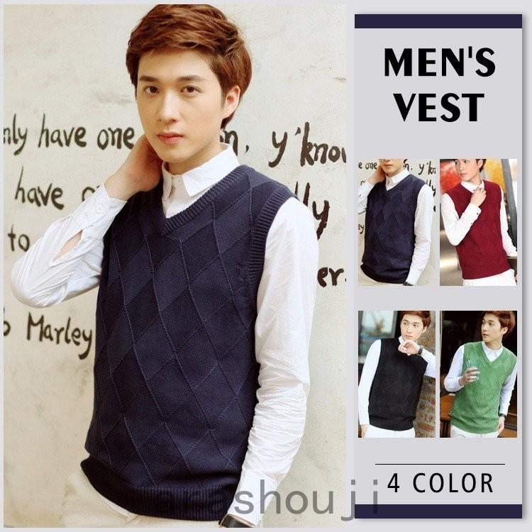 ニットベスト メンズ Vネック ニットベスト 大きいサイズ ビジネスベスト Vネックベスト 男性 オフィス カジュアル Ara314 3879 嵐商会 通販 Yahoo ショッピング