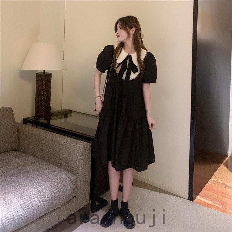 地雷系 量産型 ロリータ ゴシック お嬢様 学院制服 韓国ブラック黒 ワンピース Ara316 0115 嵐商会 通販 Yahoo ショッピング