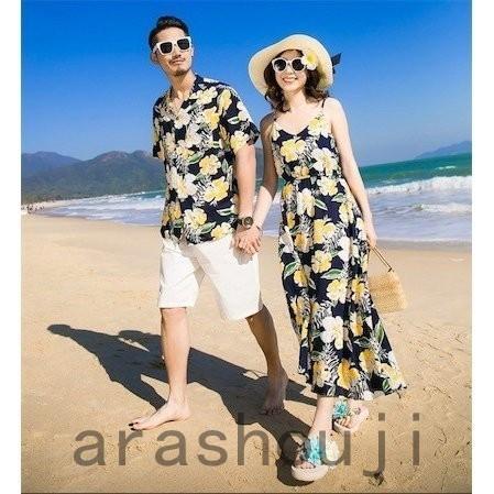 アロハシャツ メンズ 結婚式 親子コーデ ハワイ沖縄海旅行 ペアルック 父の日 親子 お揃い ワンピース 花柄リゾート 家族お揃い 母女 キッズウェア Ara36s 0169 嵐商会 通販 Yahoo ショッピング