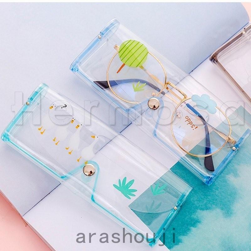 メガネケース Pvc ２点セット コンパクト サングラスケース 可愛い おしゃれ 透明 クリア 小物入れ 眼鏡入れ イラスト お洒落 Ara38 4442 嵐商会 通販 Yahoo ショッピング