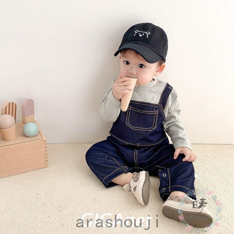 ベビー服 ロンパース 男の子 0 2歳 子供服 長袖 可愛い カバーオール 綿 コットン デニム 赤ちゃん 新生児 オールインワン 春服 出産祝い Ara41 0931 嵐商会 通販 Yahoo ショッピング