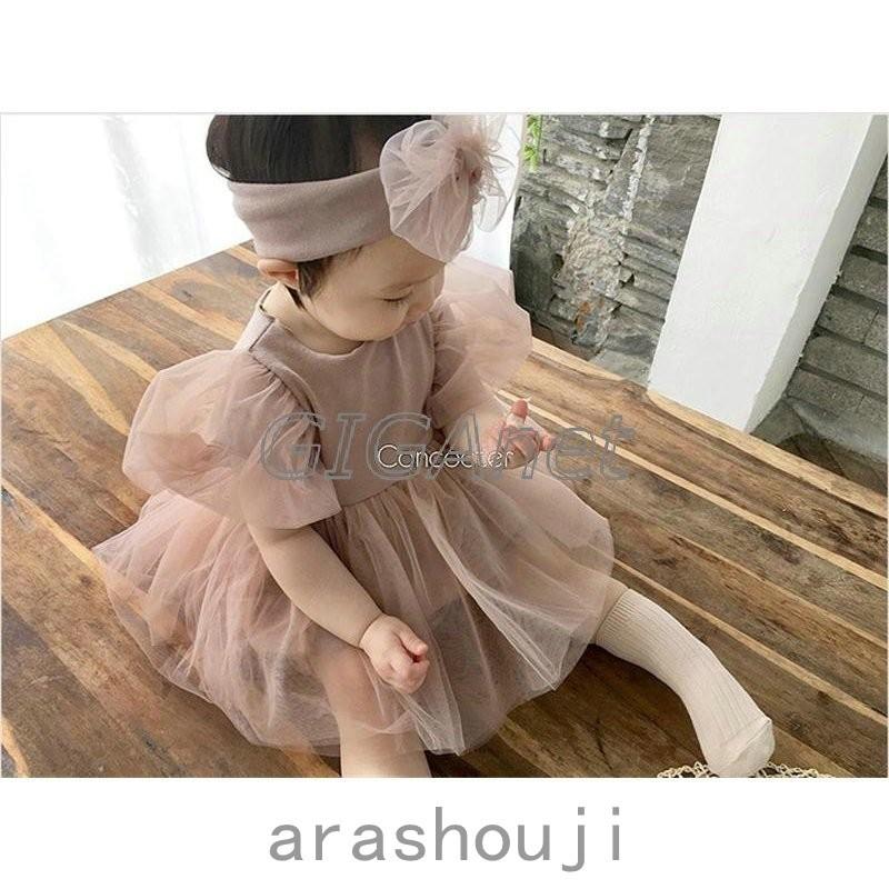 最大57 オフ ベビー ワンピース ロンパース 半袖 60 70 80 秋 夏 セレモニードレス チュール ヘアバンド付き ベビードレス 女の子 結婚式 フォーマル Columbiatools Com