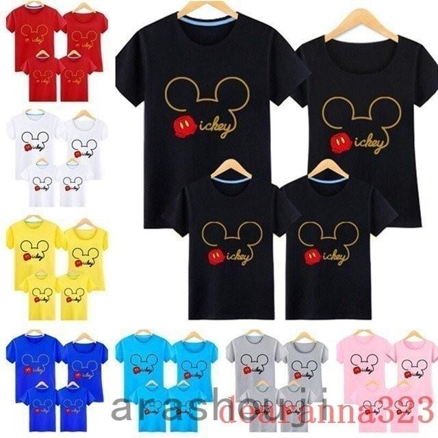 ディズニーミッキー半袖tシャツトップスカットソーディズニーミッキーカップル親子服お揃いメンズレディースキッズグッズ Ara46 嵐商会 通販 Yahoo ショッピング