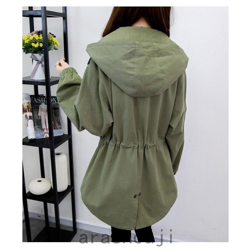 スーパーセール期間限定 レディース スプリングコート ショート丈 新作 カジュアル キレイめ 春アウター トレンチコート ミリタリージャケット モッズジャケット モッズ ミリタリーコート サイズ L Www Idea Us Es