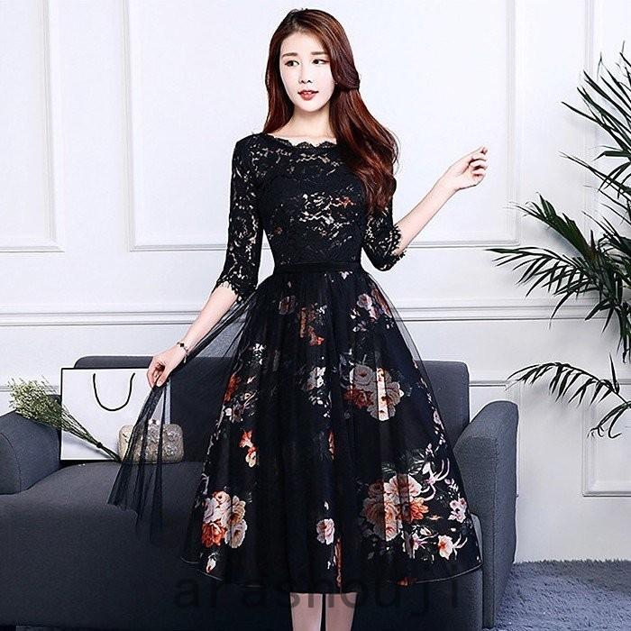 ネット通販 サイト パーティードレス 膝丈 ミモレ丈 花嫁ウェディングドレス 結婚式ドレス 黒 ワンピース 着痩せ Aライン パーティードレス 二次会 披露宴 入学式 七五三 発表会 Ddl0703 Ceqb532 Encountershop 通販 Yahoo ショッピング 型番 Advance Com Uy