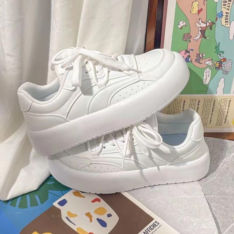 厚底スニーカー レディース ハイヒールスニーカー 7cm 歩きやすい 走れる 痛くない 厚底靴 運動 美足 滑ない 通気性 お洒落 上品 革靴 可愛い Pb5a2 嵐商会 通販 Yahoo ショッピング