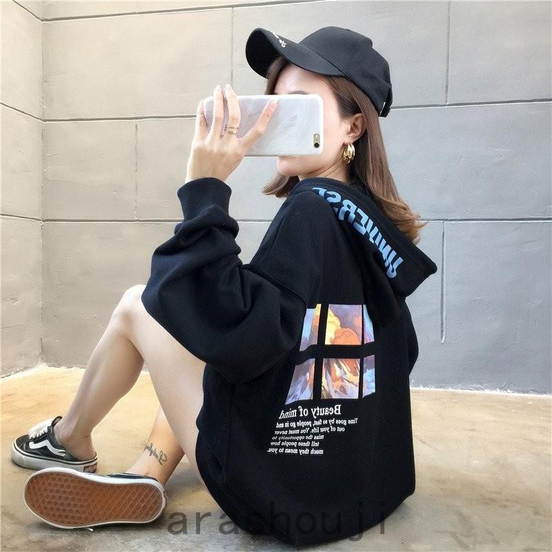 高校生中学生ファッション10代代レディースパーカートップス春秋冬長袖おしゃれ通学黒ブラックダンス大きいサイズ4227 Pbe 嵐商会 通販 Yahoo ショッピング