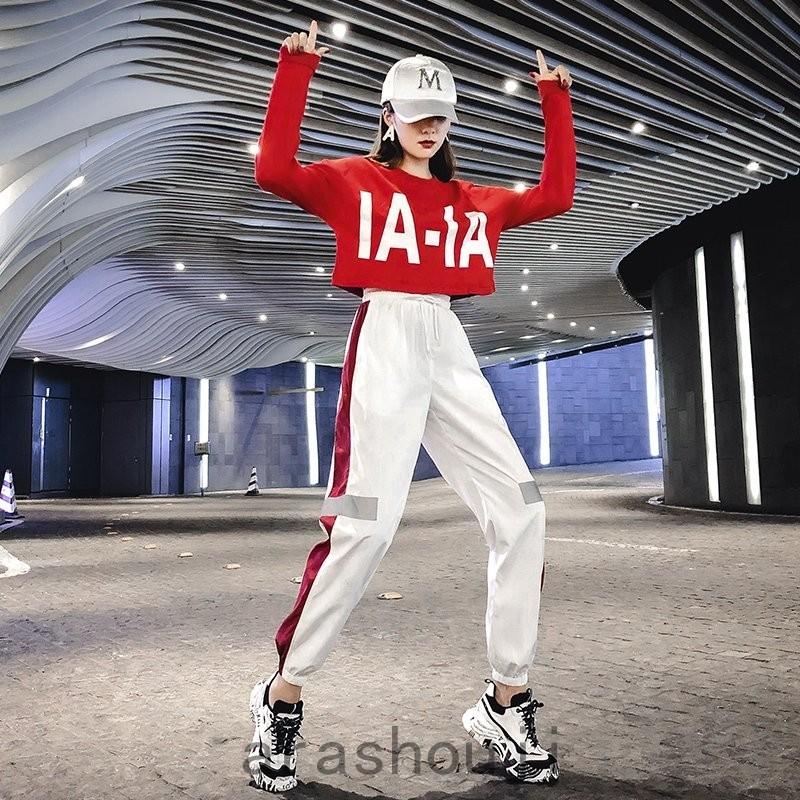 ジャズ ダンス衣装 セットアップ レディース 運動風 スポーツウェア ヒップホップ ダンス パンツ 長袖 韓国風 カジュアル おしゃれ レッスン着 練習服 舞台用 La273wogm9 社交ダンス Llamalaundry Com