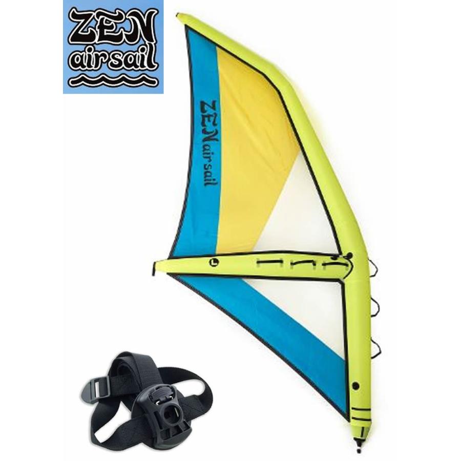   Zen (ゼン) Air sail エアーセイル　 Lサイズ  4.2m2 [YELLOW×BLUE] ストラップアダプター 付き