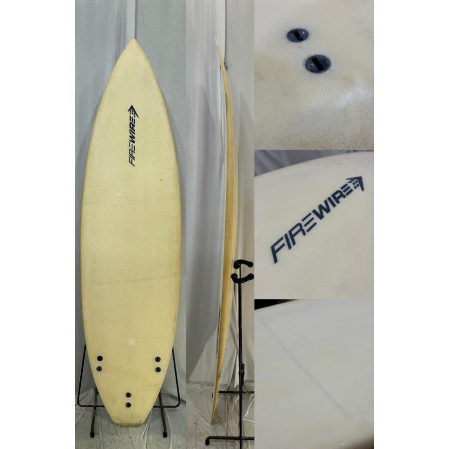 中古】FIREWIRE (ファイアーワイヤー) ショートボード ［WHITE×BROWN 