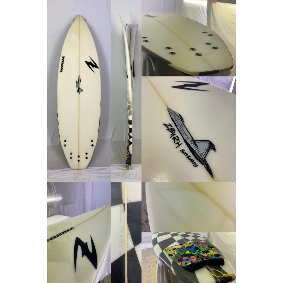 【中古】ZBURH (ゼブラ) ショートボード [CLEAR×BLACK] 5’11” サーフボード｜arasoan｜03