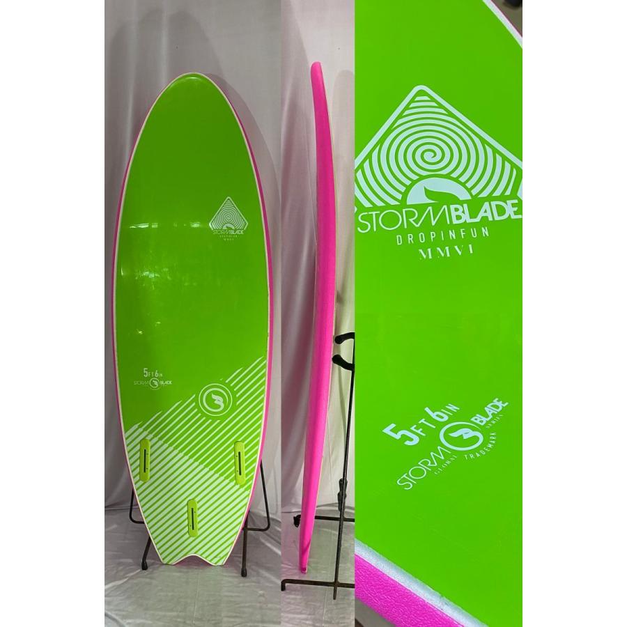 中古】Storm blade (ストームブレード) ソフトボード [PINK/GREEN] 5'6