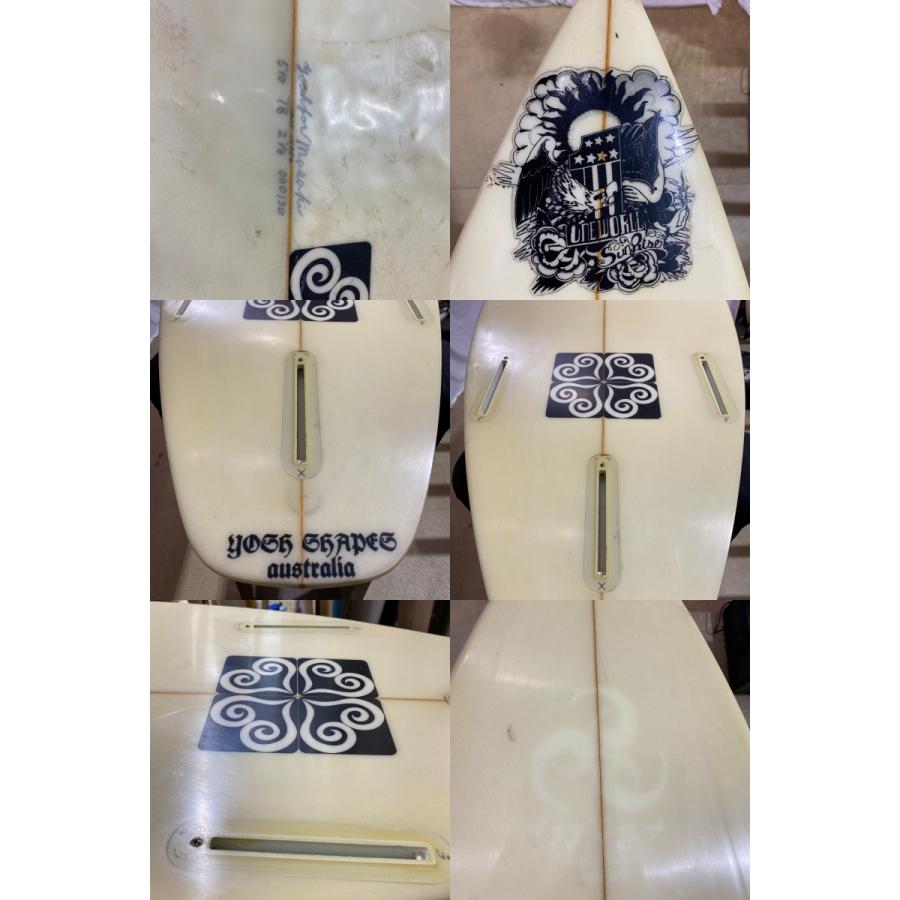 中古】YOSH SHAPES AUSTRALIA ショートボード [CLEAR] 5'10