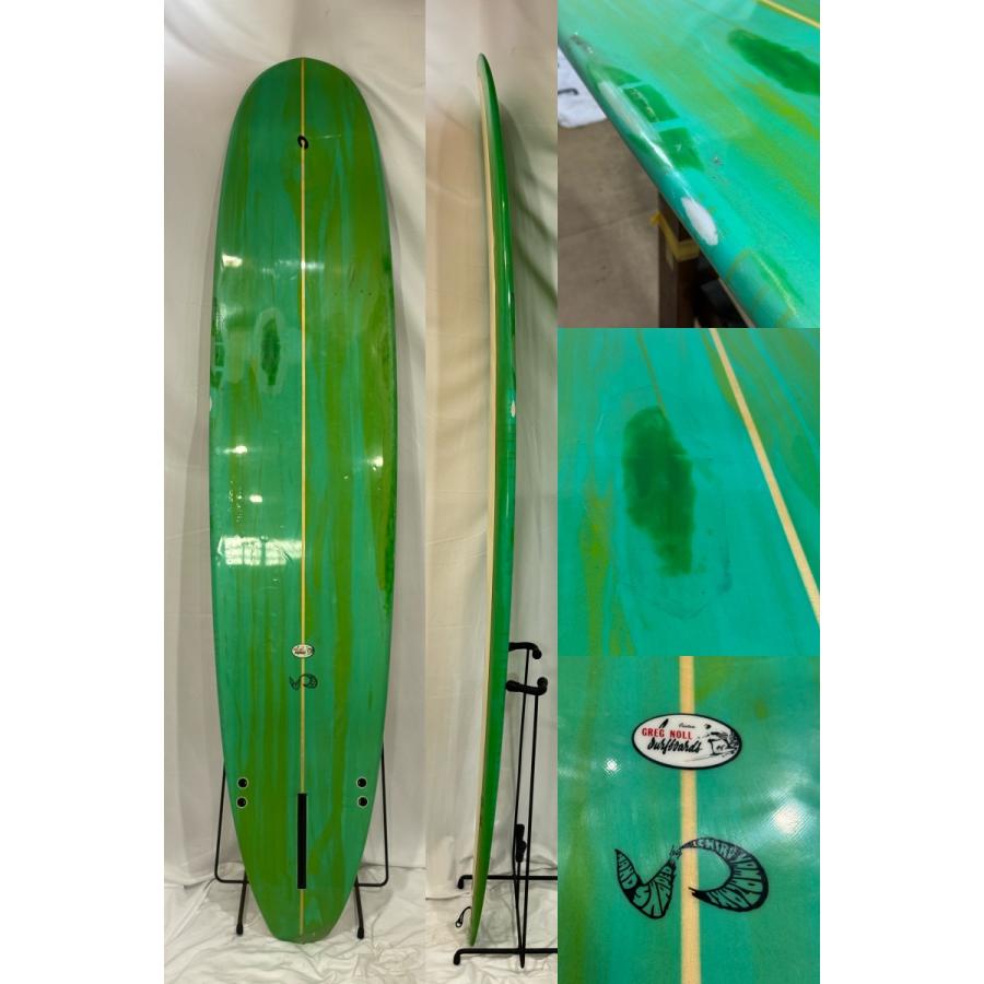 中古】GREG NOLL (グレッグノール) ロングボード [CLEAR×GREEN] 9'2