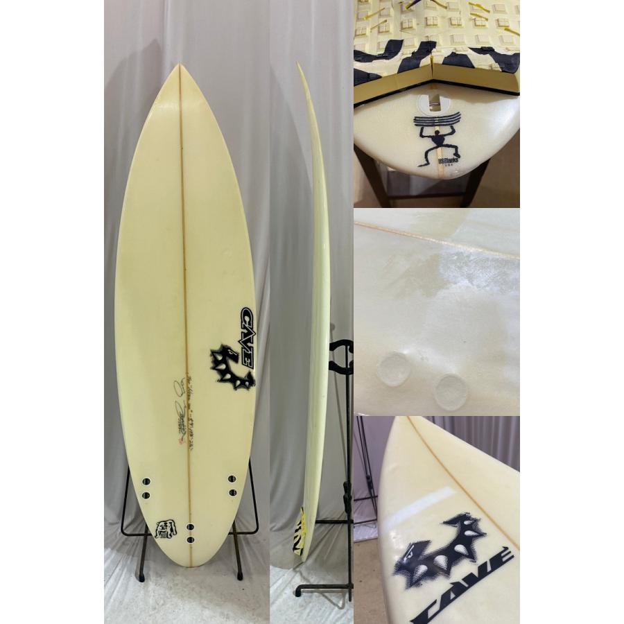 【中古】CAVE SURF BOARDS (ケーブサーフボード) ショートボード[CLEAR] 5’9” サーフボード｜arasoan｜02