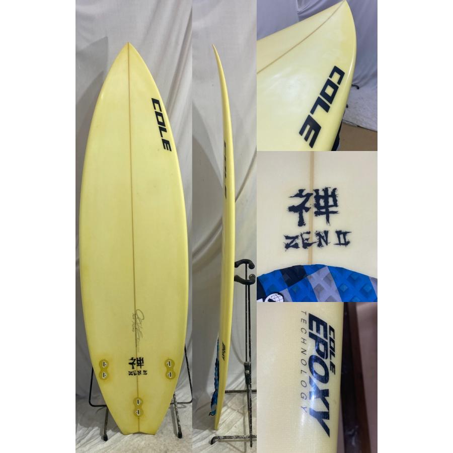 COLE ショートボード 中古】COLE (コール) ショートボード [CLEAR] 6'0” サーフボード