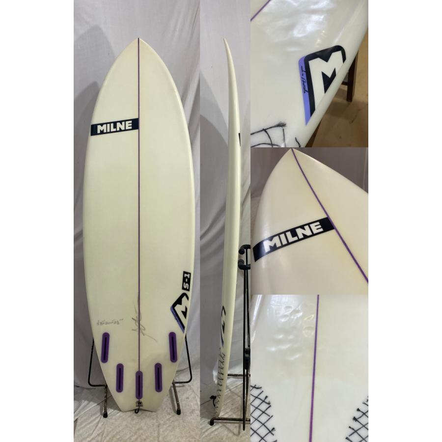 中古】MILNE (ミルン) S-1 モデル ショートボード [CLEAR] 5'9