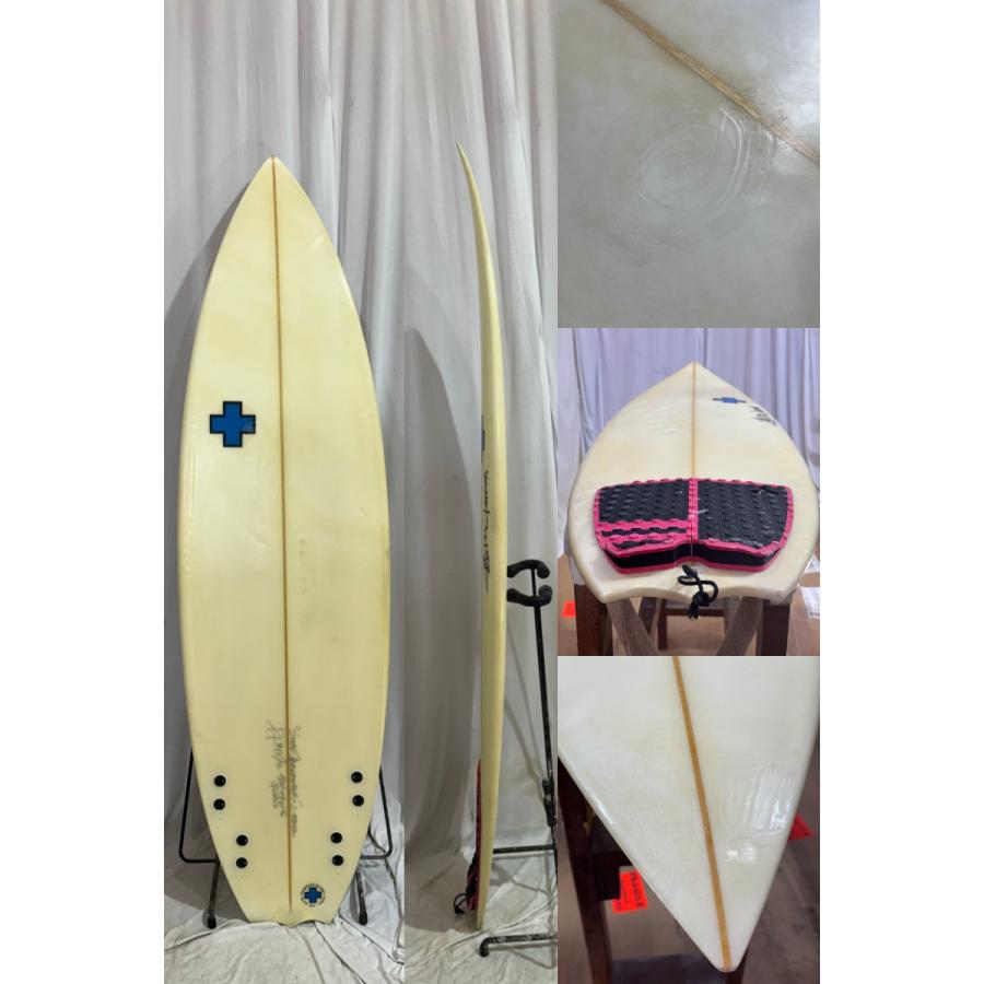 【中古】SURF PRESCRIPTHIONS (サーフプリスクリプションズ) DOC ショートボード [CLEAR] 5’10 1/2” サーフボード｜arasoan｜02