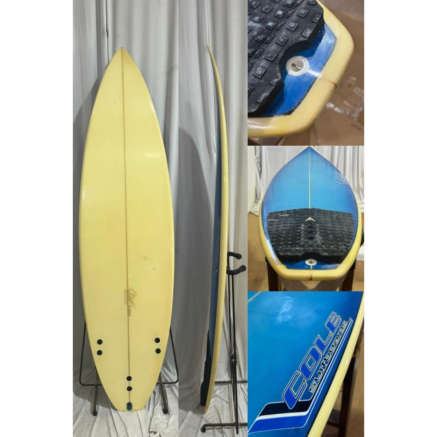 【中古】COLE (コール) ショートボード [BLUE×CLEAR] 6’0 1/2” サーフボード｜arasoan｜02