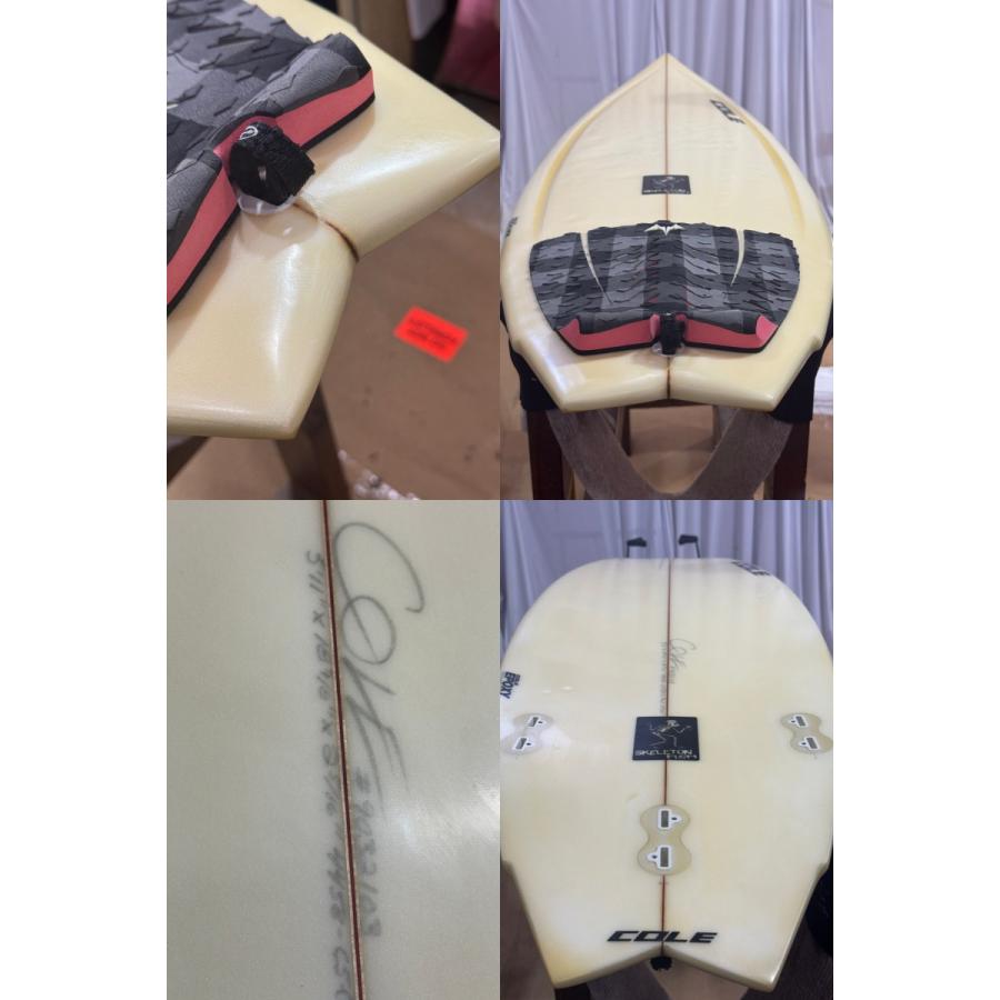 中古】COLE (コール) SKELETON FISH モデル ショートボード [CLEAR] 5