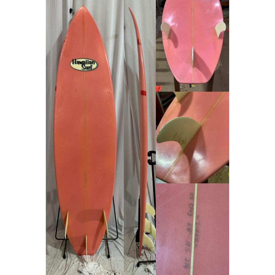 中古】HAWAIIAN SURF (ハワイアンサーフ) ショートボード [PINK] 6'4