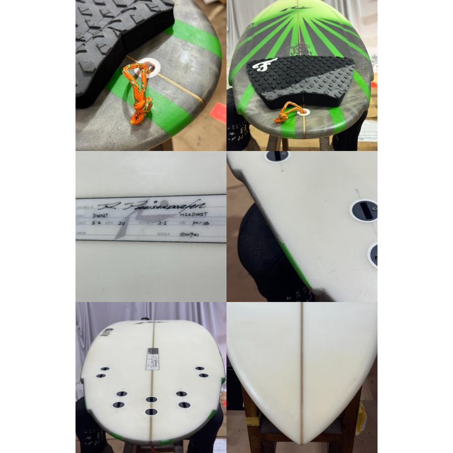 中古】RUSTY (ラスティ) DWART モデル ショートボード [CLEAR×GREEN] 5 