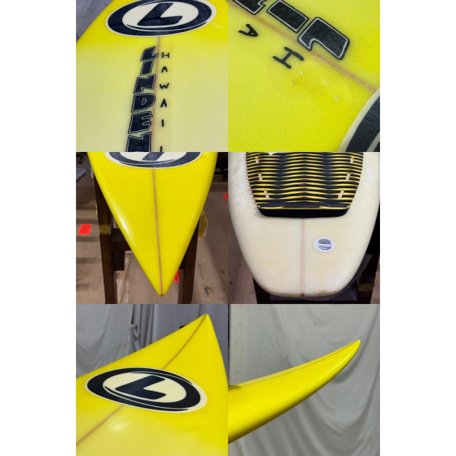中古】LINDEN SURFBOARD（リンデン）ショートボード [YELLOW] 6'2
