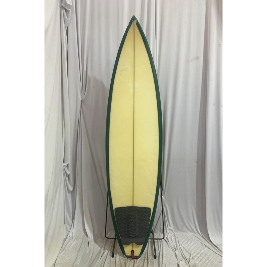 中古】ノーブランド品 ショートボード［CLEAR×GREEN］6'4 1/2