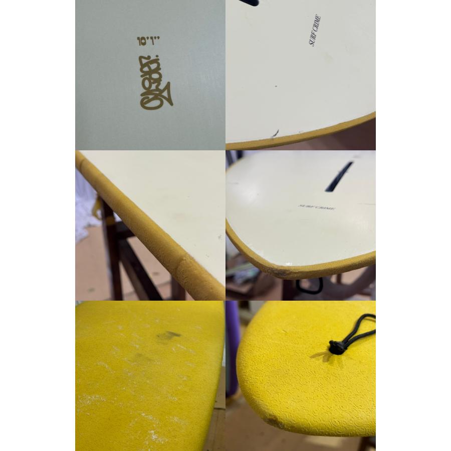 CRIME グライダー　ロングボード 12.1フィート イエロー　シングルフィン 中古】CRIME (クライム) GLIDER グライダー ロングボード [MUSTARD] 10
