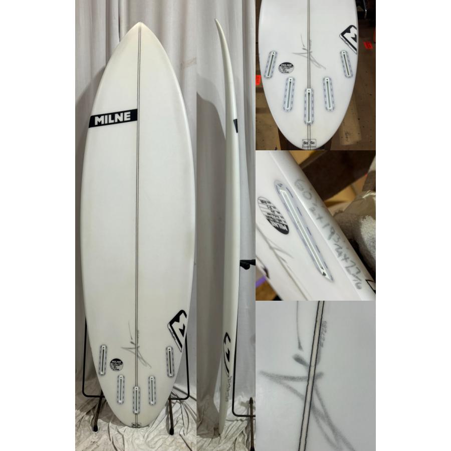 【中古】MILNE (ミルン) A4 モデル ショートボード［CLEAR］6’0 1/2” サーフボードの画像