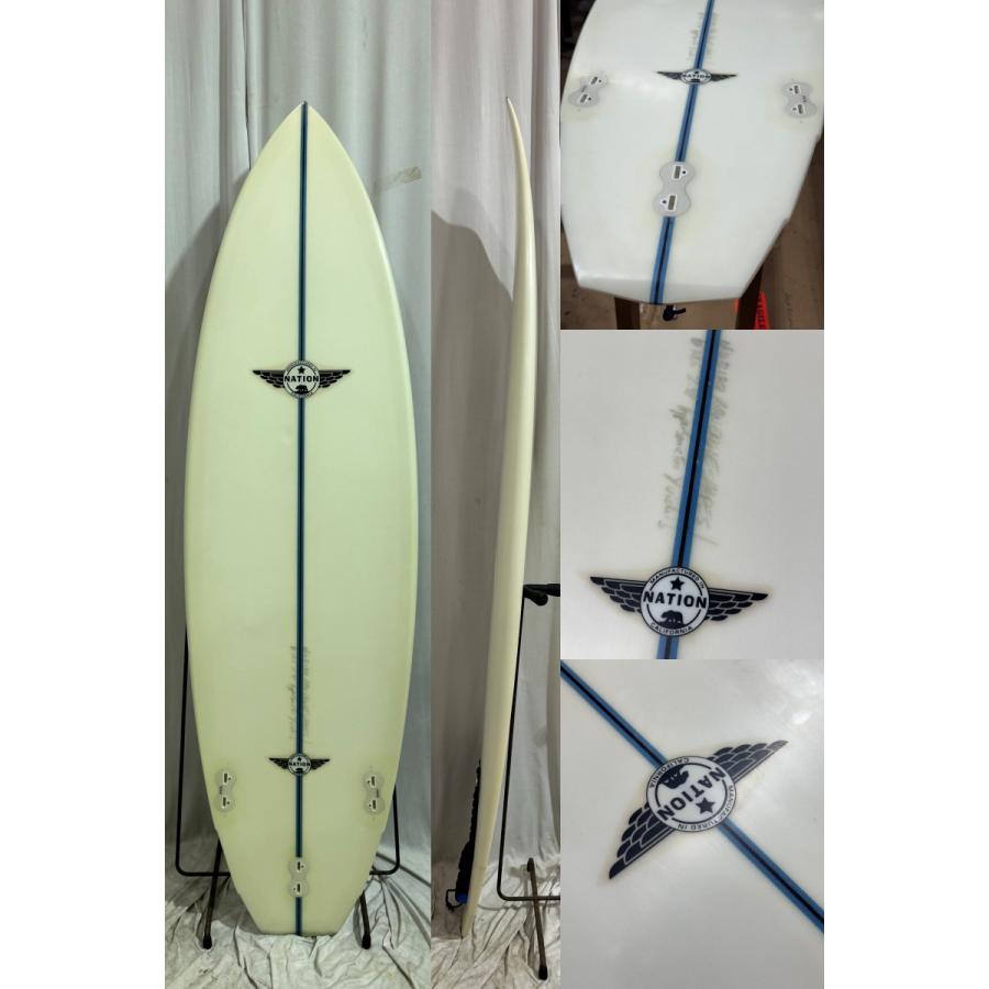 中古】Nation surfboard (ネイションサーフボード) ショートボード