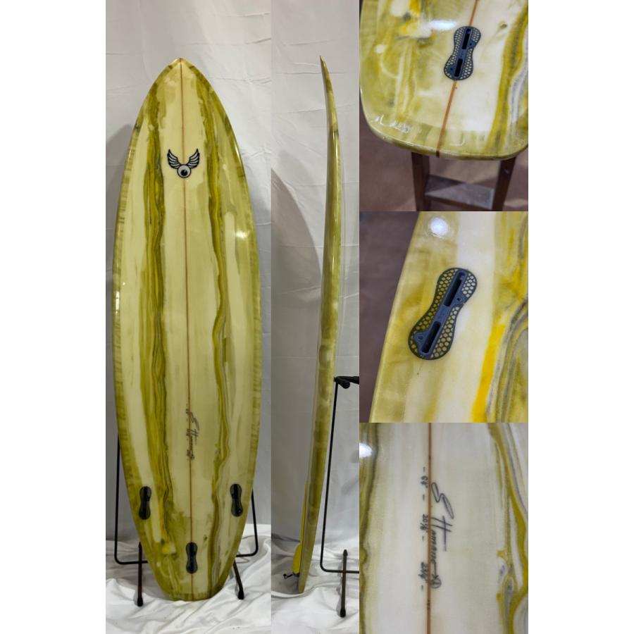 中古】TRACKS (トラックス) ショートボード［OLIVE］6'4” サーフボード