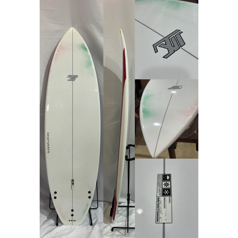 中古】THREE WEATHER (スリーウェザー) ショートボード [WHITE×PAINT