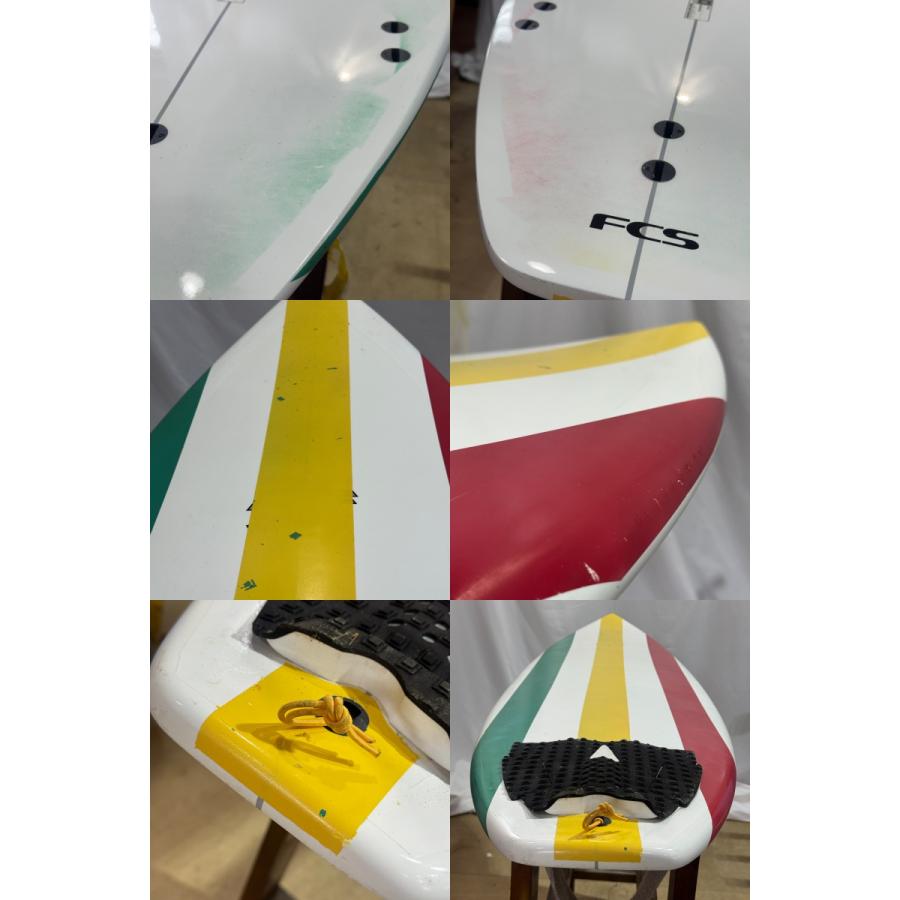 中古】THREE WEATHER (スリーウェザー) ショートボード [WHITE×PAINT