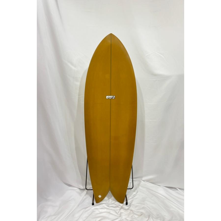 中古】CRAFT SURF BOARD (クラフトサーフボード ) ツインフィン [BROWN