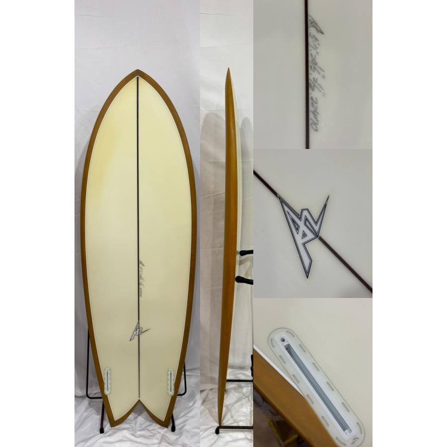 中古】CRAFT SURF BOARD (クラフトサーフボード ) ツインフィン [BROWN