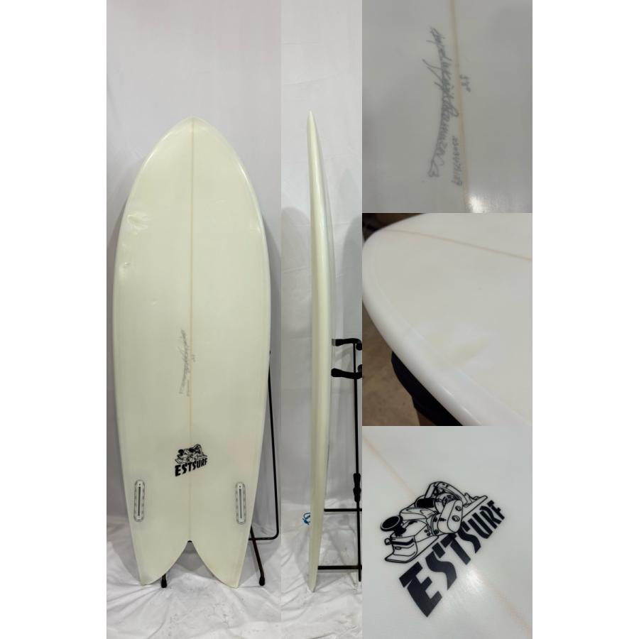 中古】EST SURF (エストサーフ) フィッシュ ［WHITE］5'5