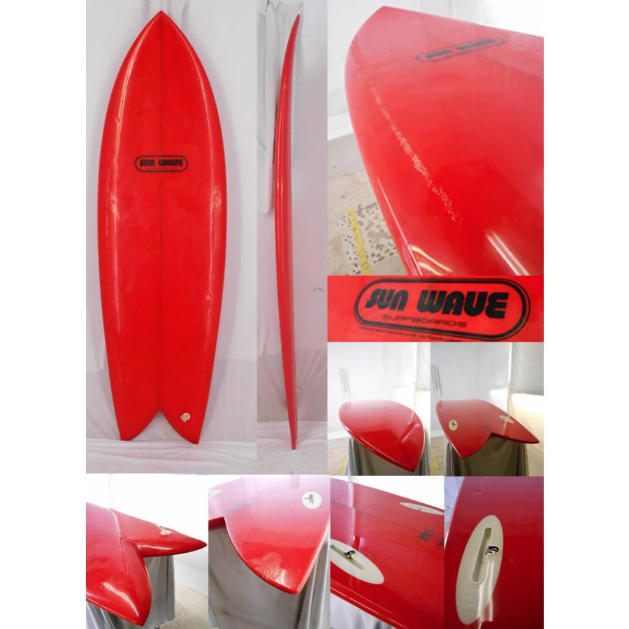 中古 Sun Wave サンウェーブ ショートボード Red 5 4 ツインフィン サーフボード Usd2743 Pr19 アラソアンyahoo 店 通販 Yahoo ショッピング