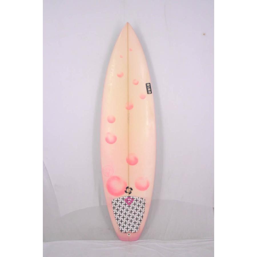 新品未使用　ショートボード PU クリアー 中古】ALAN シェイプ ショートボード ［PINK×CLEAR］6'1” サーフボード