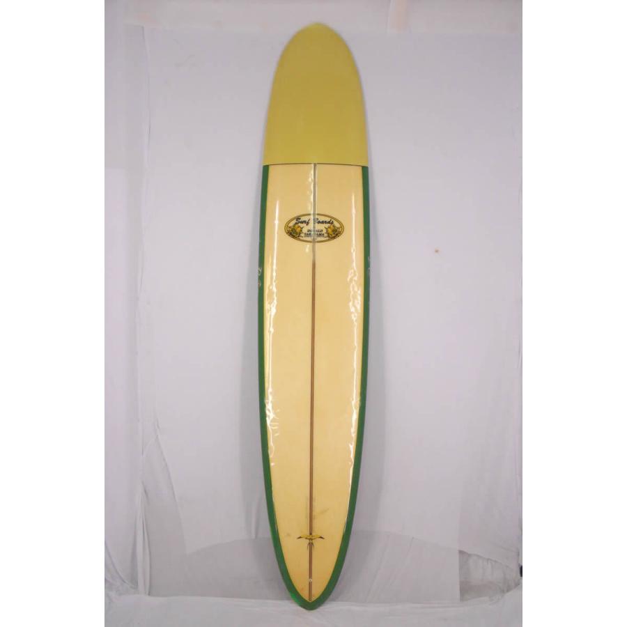 【中古】Hawaiian Pro Designs（ハワイアンプロデザイン）ロングボード DT2 モデル [CLEAR×GREEN]9’10