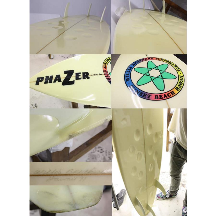 6'4” 【中古】希少!! Willis Brothers SURFBOARDS [CLEAR] PHAZER
