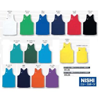 ニシ・スポーツ（NISHI）エアーライト 無地 ランニングトップ MEN'S 65