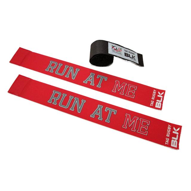 BLK（ブラック） タグ・ラグビー用タグセット 赤色 1セット Run at Me