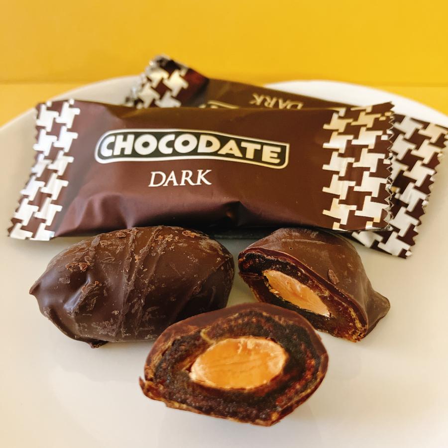 おいしい大粒アーモンド入 チョコレート デーツ La Ronda ダーク 80g 個別包装7-8個入 1個の食べごたえ 送料無料 洋菓子 デザート | 