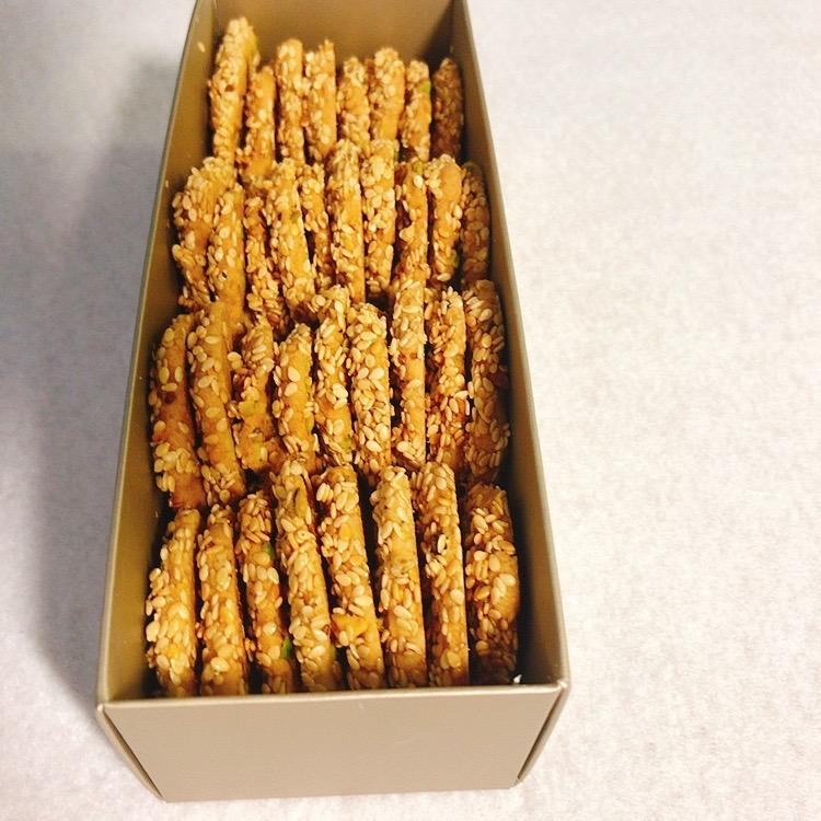 おいしい お菓子 好評 ごま クッキー バラゼック 170g Al Baba 新4列式ハードボックスで 60g 増量 再入荷！サクサク食感が人気の定番商品！実はピスタチオ入り！